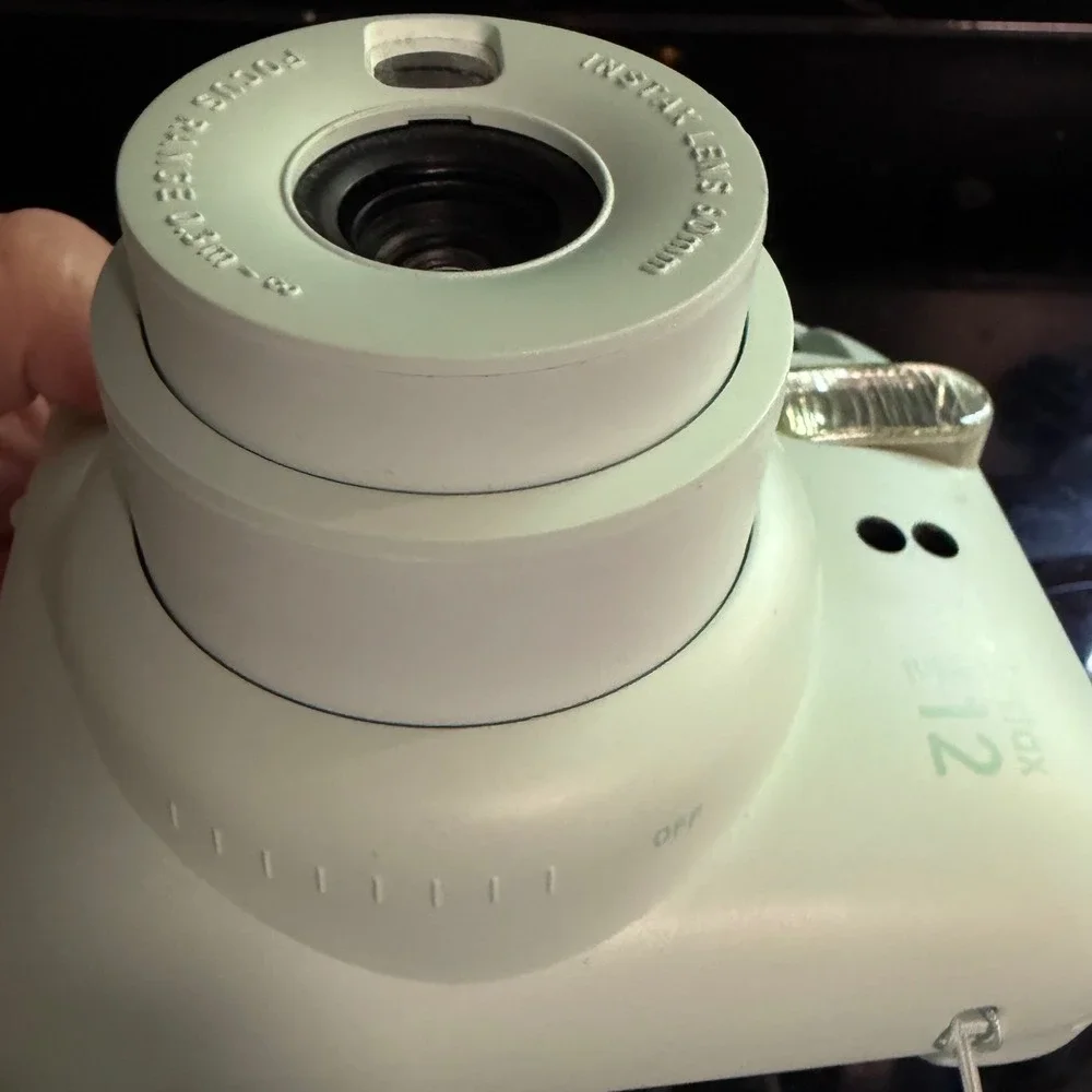Fujifilm Instax Mini 12 Instant Film Camera Mint Green 60mm‎ Lens Selfie Mirror